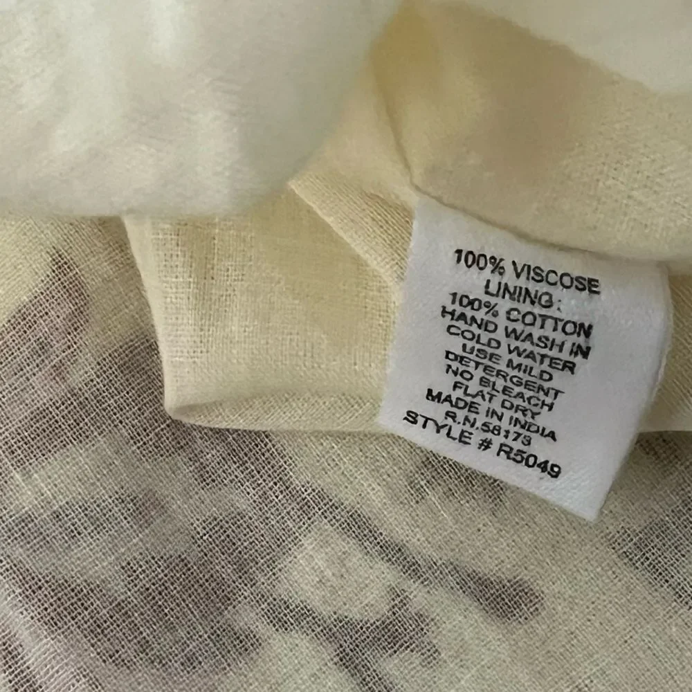 NWT RAGA Deema Tiered Cream Floral Maxi Dress with Pink & Blue Accents Medium - Picture 8 of 11
